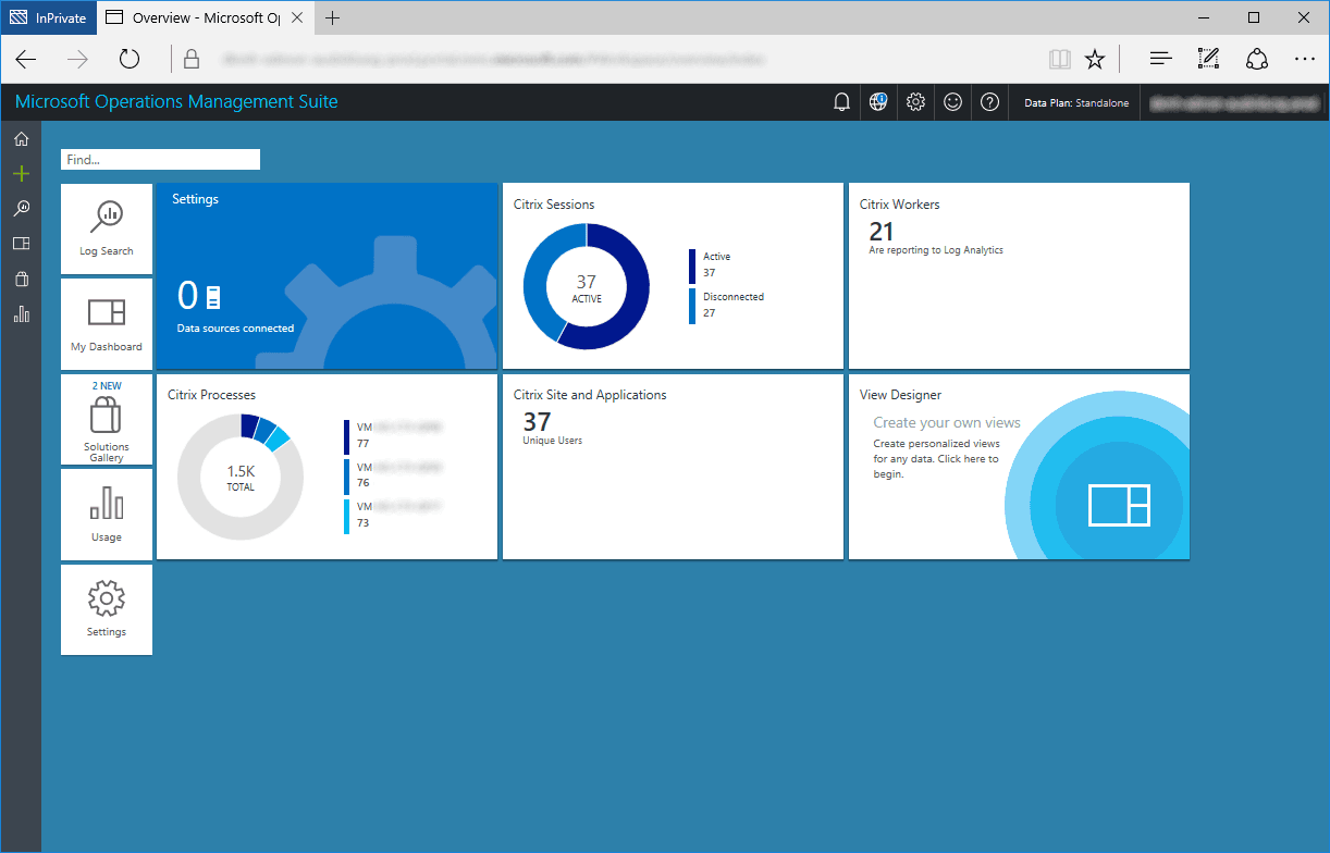 Azure Monitor for Citrix Dashboard
