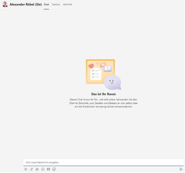 Microsoft Teams Chat-Funktion