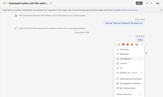Gruppenchat Funktion Microsoft Teams